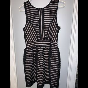 BLACK AND TAN SEMI-FORMAL DRESS